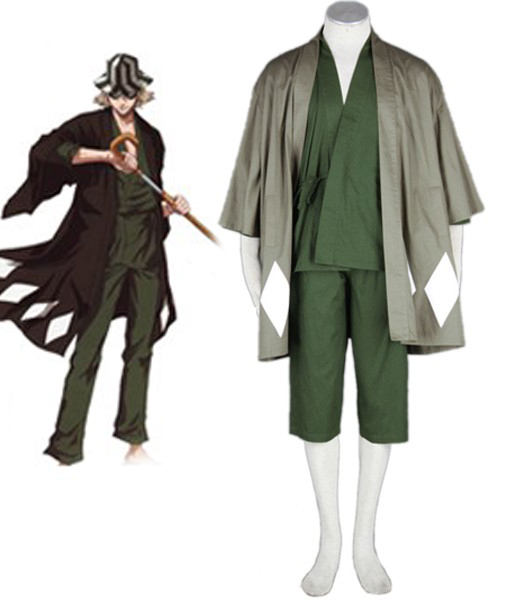 Bleach Mr Hat and Clogs Kisuke Urahara Kimono Uniform Cosplay Costumes